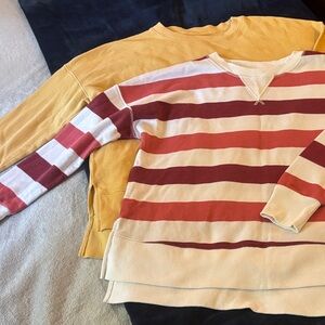 2 sweatshirts by time and tru